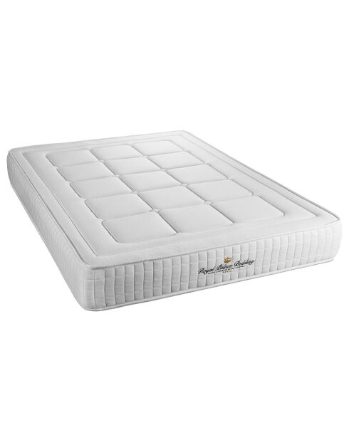 Ensemble matelas à mémoire de forme & sommier Balmoral blanc - 90x200 cm