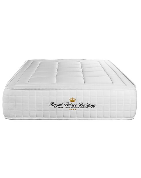 Ensemble matelas à mémoire de forme & sommier Balmoral blanc - 140x190 cm