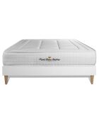Ensemble matelas à mémoire de forme & sommier Balmoral blanc - 140x200 cm
