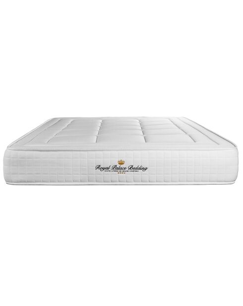 Ensemble matelas à mémoire de forme & sommier Balmoral blanc - 140x200 cm