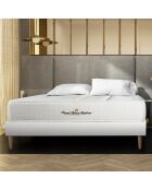Matelas ressorts ensachés & mémoire de forme Windsor blanc - 90x190 cm