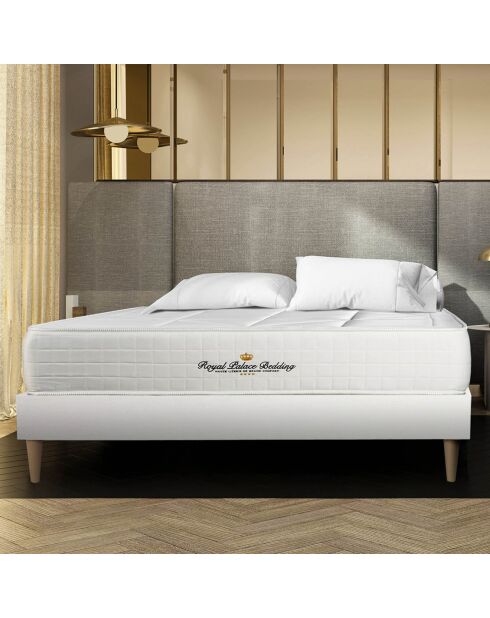 Matelas ressorts ensachés & mémoire de forme Windsor blanc - 160x200 cm