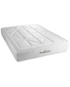 Matelas ressorts ensachés & mémoire de forme Windsor blanc - 200x200 cm