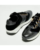 Sneakers en Velours de cuir Boy noires