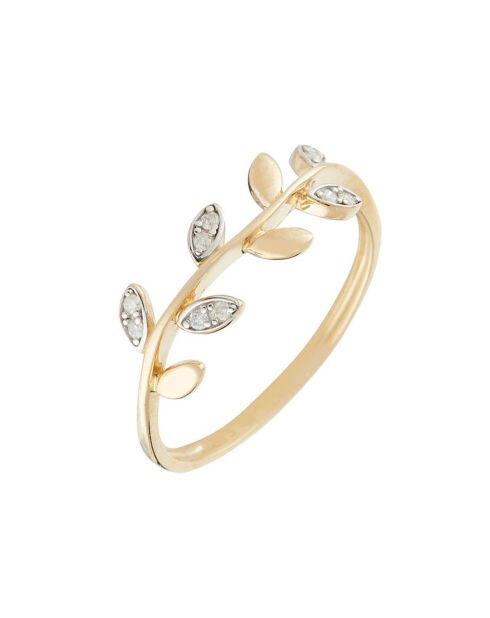 Yilana Ring Gelbgold Diamanten 0,06 ct