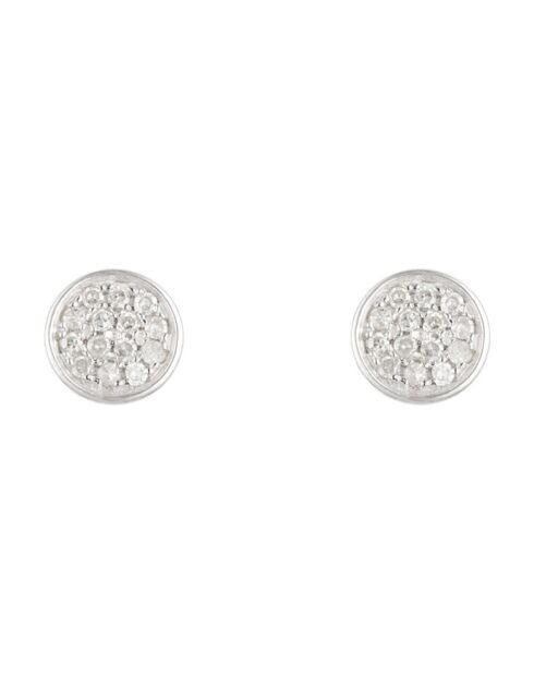 Pendientes Sucria con diamantes en oro blanco de 0,15 quilates