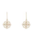 Boucles d'oreilles Dentelles Diamants 0.10 ct Or Jaune