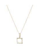 Rosafarbener Dragee-Anhänger, Gelbgold, Diamanten 0,05 ct und Citrin 4,4 ct
