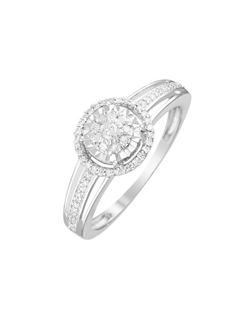 Bague Grennelle Diamants 0.20 ct or blanc