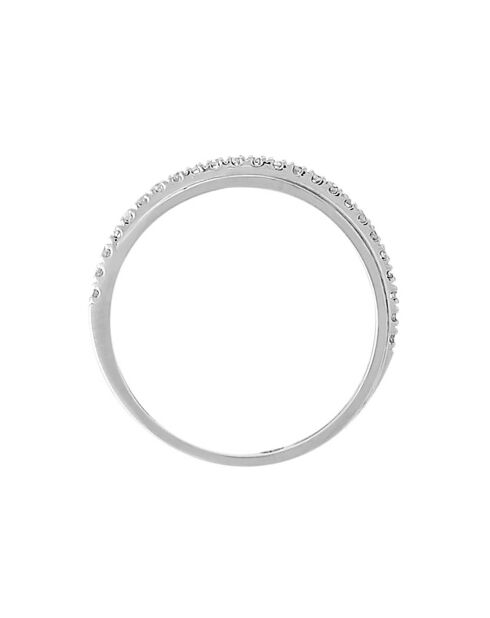 Bague Alliance Divine Diamants 0.12 ct or blanc