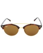 Lunettes de soleil Homme Clubround Double Bridge havane