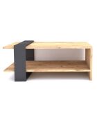 Table basse Ova anthracite - 80x55x35 cm