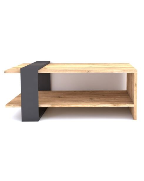 Table basse Ova anthracite - 80x55x35 cm