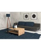 Table basse Ova anthracite - 80x55x35 cm