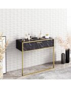 Console Polka or/noir - 90x38.5x76.8 cm