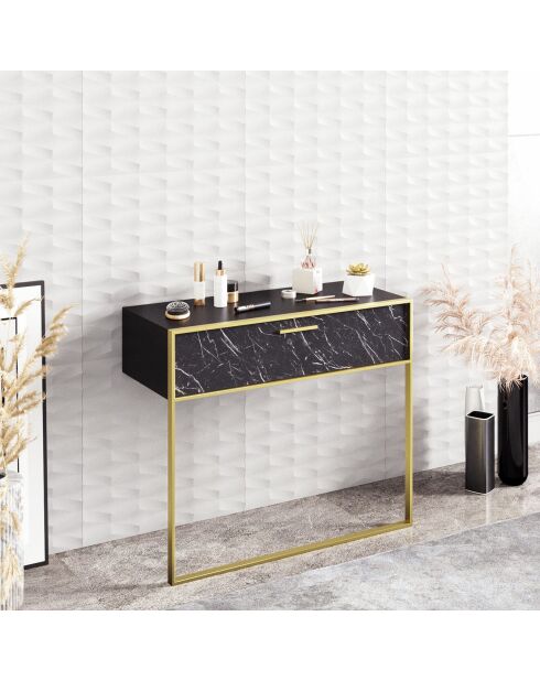 Console Polka or/noir - 90x38.5x76.8 cm