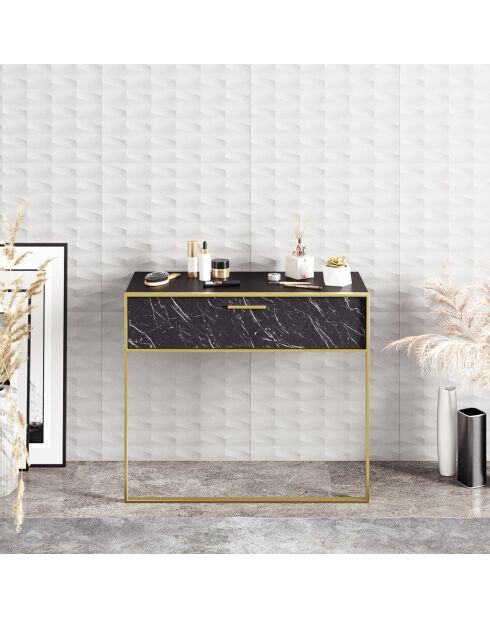 Console Polka or/noir - 90x38.5x76.8 cm