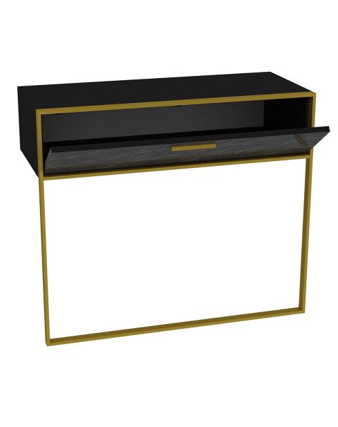 Console Polka or/noir - 90x38.5x76.8 cm