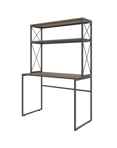 Bureau Mercan noir pin- 80x80x73,8 cm