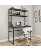 Bureau Mercan noir pin- 80x80x73,8 cm