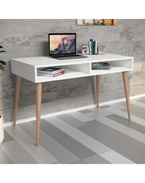 Bureau Cisto blanc-120x74,8x60 cm