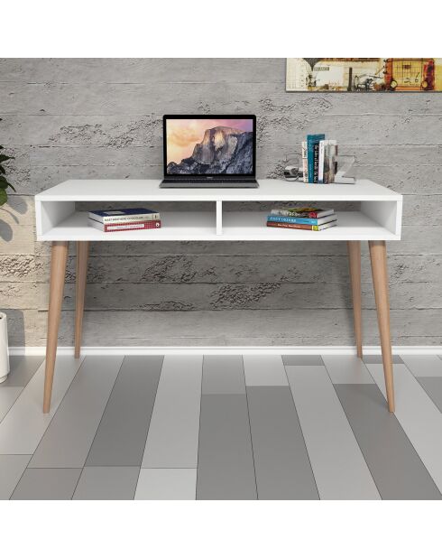 Bureau Cisto blanc-120x74,8x60 cm