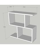 Etagère d'appoint Life blanc - 20x60x60 cm