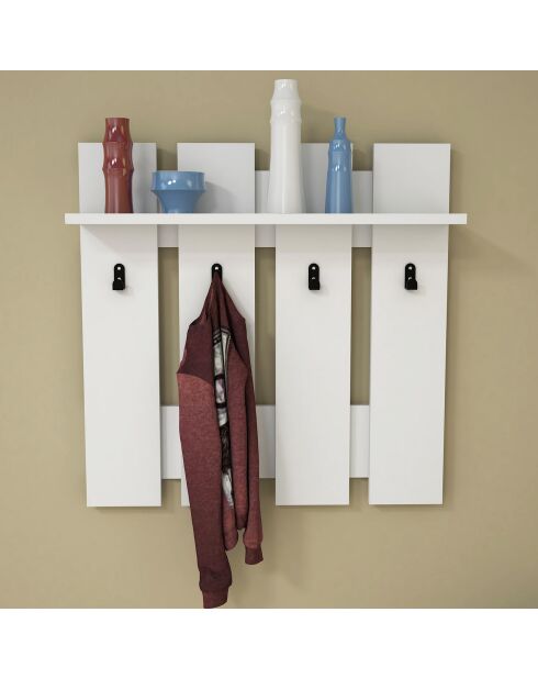 Etagère murale Carina blanc - 70x70x14,5 cm