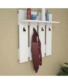 Etagère murale Carina blanc - 70x70x14,5 cm