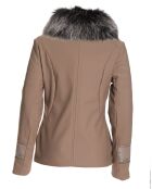 Veste de ski Softshell fausse fourrure marron