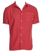 Chemise droite Time Box rouge foncé
