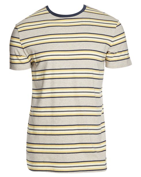 T-Shirt Bim Slaka Bim rayures beige/jaune