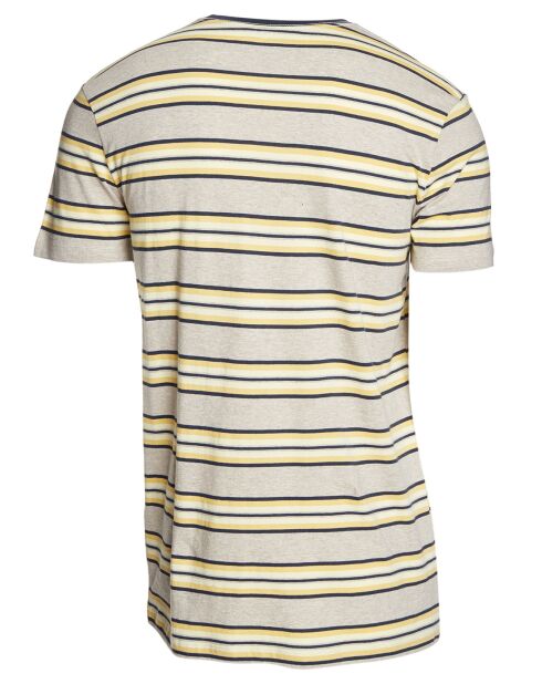 T-Shirt Bim Slaka Bim rayures beige/jaune