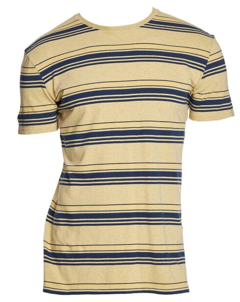 T-Shirt Deeper States rayures jaune/bleu