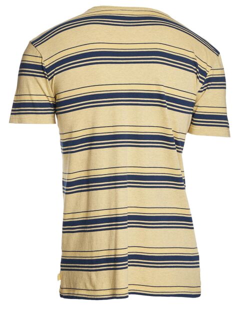 T-Shirt Deeper States rayures jaune/bleu