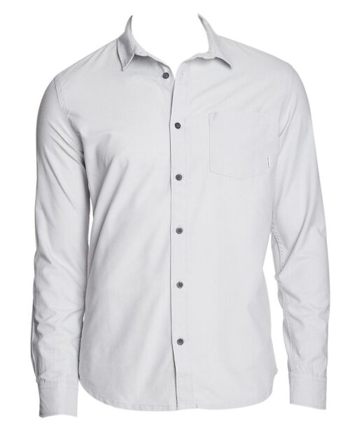 Chemise droite Straight Up gris clair