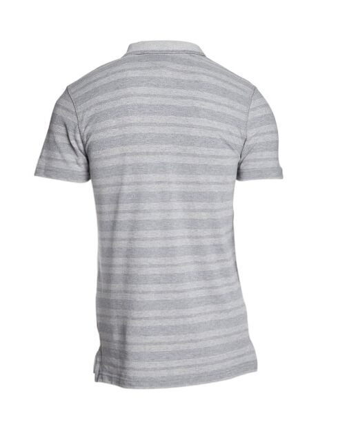 Polo Remember When rayures gris clair