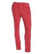 Pantalon chino slim Krandy rouge