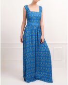 Robe longue dos-nu Chiara Aloha bleue