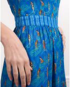 Robe longue dos-nu Chiara Aloha bleue
