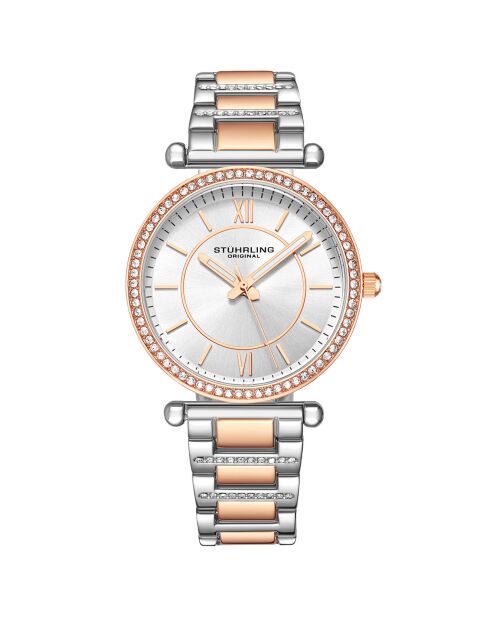 Montre Femme en Acier Quartz Symphony argenté/rosé