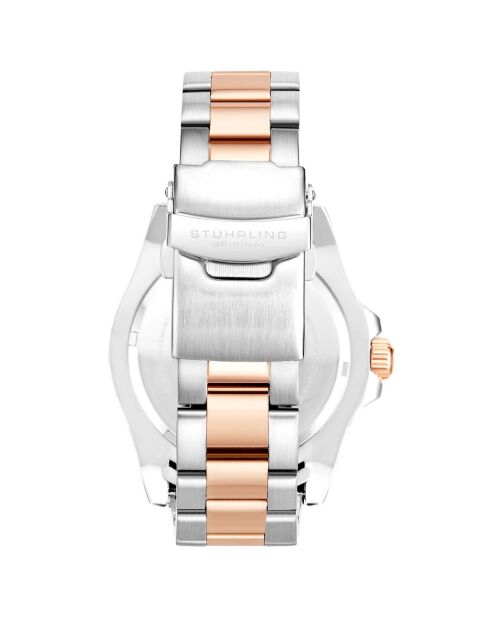 Montre Homme en Acier Quartz Aquadiver argenté/rose doré