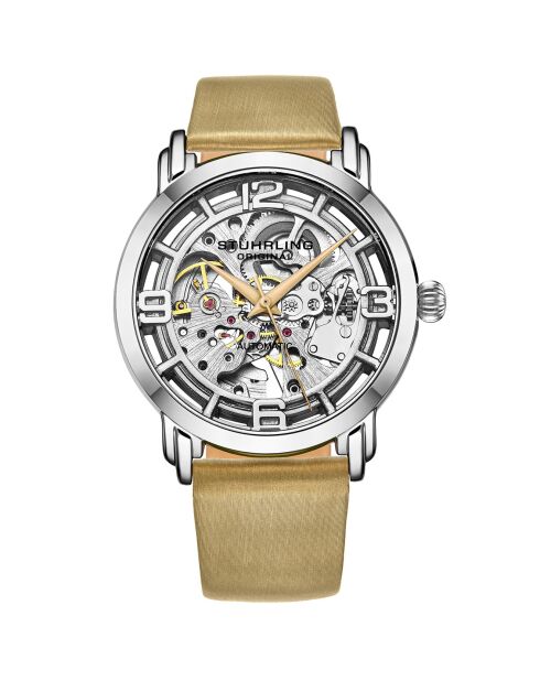 Montre Femme en Cuir Automatique Legacy beige