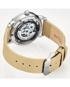 Montre Femme en Cuir Automatique Legacy beige