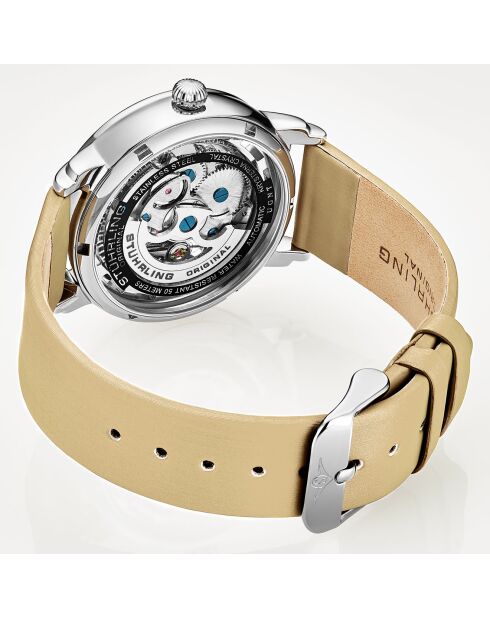 Montre Femme en Cuir Automatique Legacy beige