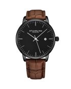 Montre Homme en Cuir Quartz Symphony marron