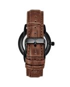 Montre Homme en Cuir Quartz Symphony marron