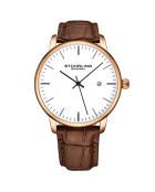 Montre Homme en Cuir Quartz Symphony  marron