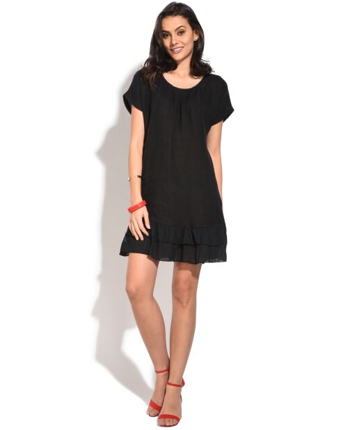 Robe 100% Lin noire