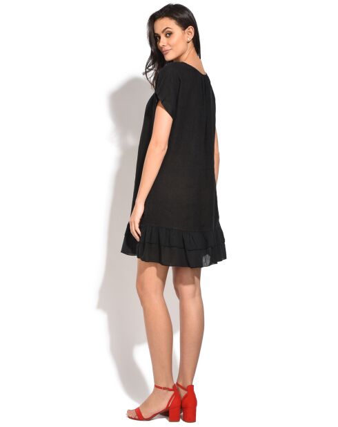 Robe 100% Lin noire